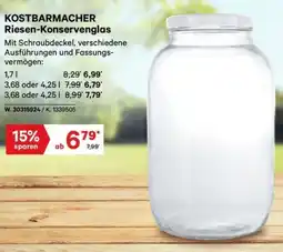 Lagerhaus Kostbarmacher riesen konservenglas Angebot