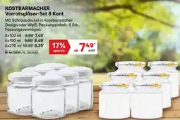 Lagerhaus Kostbarmacher vorratsgläser set 8 kant Angebot