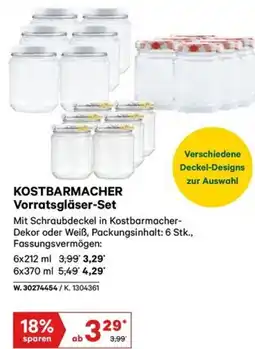 Lagerhaus Kostbarmacher vorratsgläser set Angebot
