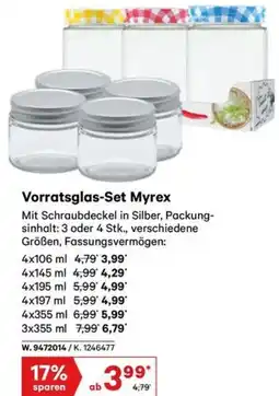 Lagerhaus Vorratsglas set myrex Angebot