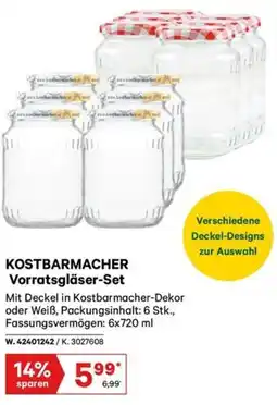 Lagerhaus Kostbarmacher vorratsgläser set Angebot