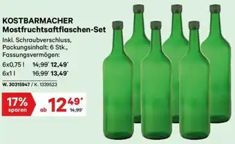 Lagerhaus Kostbarmacher mostfruchtsaftflaschen set Angebot