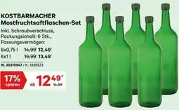 Lagerhaus Kostbarmacher mostfruchtsaftflaschen set Angebot