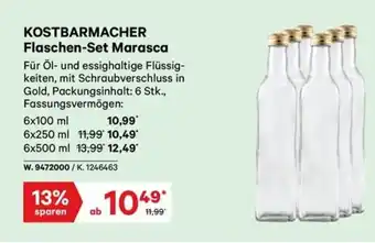 Lagerhaus Kostbarmacher flaschen set marasca Angebot