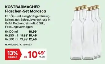 Lagerhaus Kostbarmacher flaschen set marasca Angebot