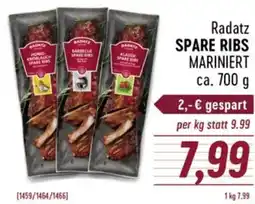 Radatz Radatz spare ribs Angebot