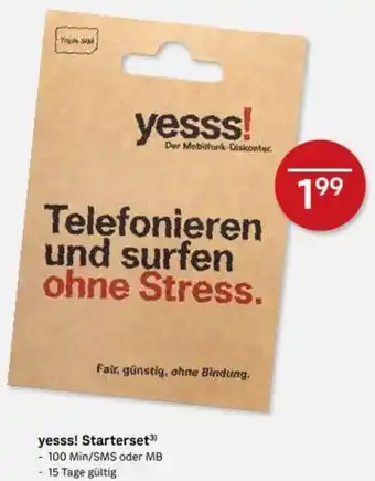 Post yesss Starterset³ Angebot
