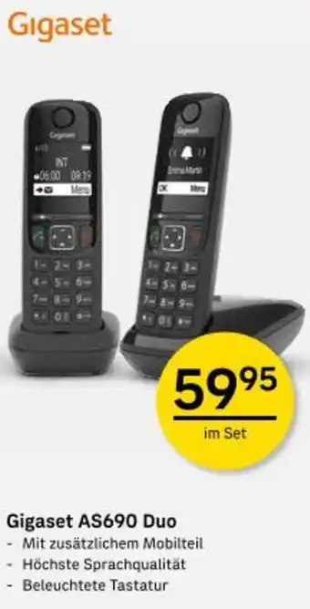 Post Gigaset as690 duo Angebot