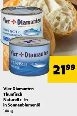 Eurogast Grissemann Vier diamanten thunfisch naturell oder in sonnenblumenöl Angebot