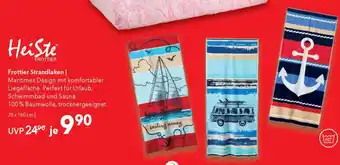 Matratzen Concord Frottier Strandlaken Angebot