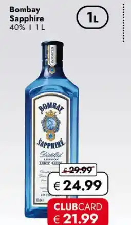 Travel FREE Bombay Sapphire Angebot