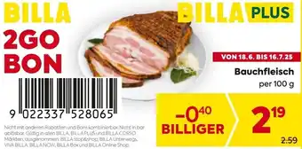 Billa Bauchfleisch Angebot