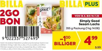 Billa Simply Good Sesam Lachs Angebot