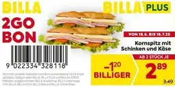 Billa Kornspitz mit Schinken und Käse Angebot