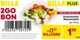 Billa Griechischer Bauernsalat Angebot