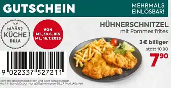Billa Hühnerschnitzel Angebot