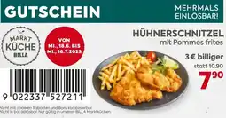 Billa Hühnerschnitzel Angebot