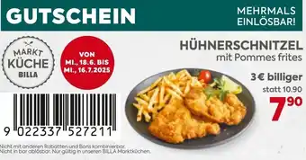 Billa Hühnerschnitzel Angebot