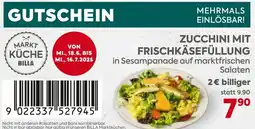 Billa Zucchini mit frischkäsefüllung Angebot
