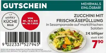 Billa Zucchini mit frischkäsefüllung Angebot