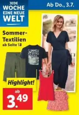 Lidl Sommer Textilien Angebot