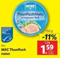 Lidl Nixe MSC Thunfisch Angebot