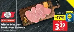 Lidl Frische Minuten Steaks vom Angebot