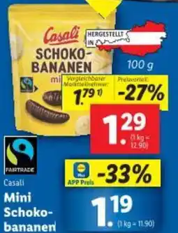 Lidl Casali Mini Schoko bananen Angebot