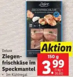 Lidl Deluxe Ziegen frischkäse im Speckmantel Angebot