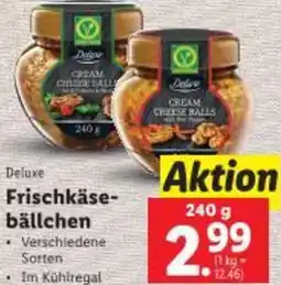 Lidl Deluxe Frischkäse bällchen Angebot