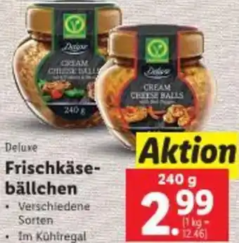 Lidl Deluxe Frischkäse bällchen Angebot