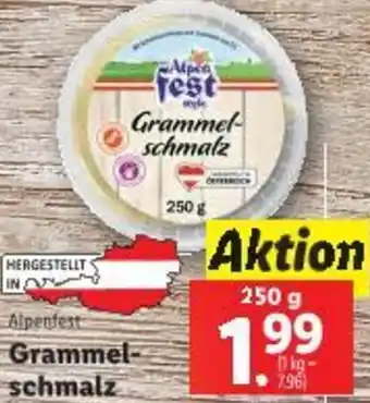 Lidl Alpenfest Grammel schmalz Angebot