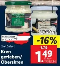 Lidl Chef Select Kren gerieben Oberskren Angebot