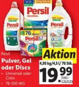 Lidl Persil Pulver, Gel oder Discs Angebot
