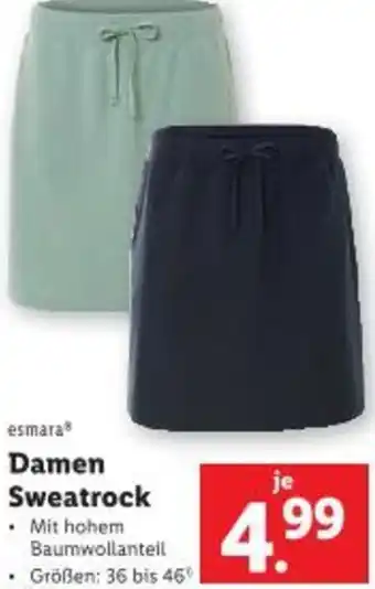 Lidl esmara Damen Sweatrock Angebot