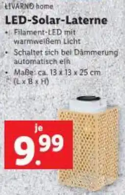 Lidl LIVARNO home LED-Solar-Laterne Angebot