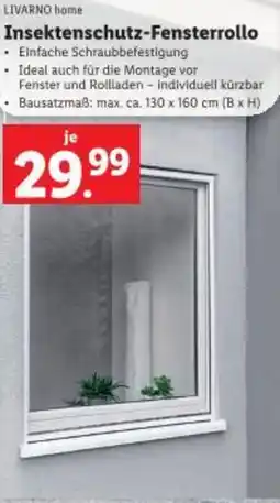 Lidl LIVARNO home Insektenschutz Fensterrollo Angebot