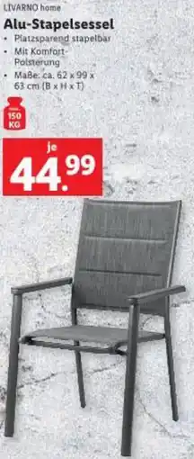 Lidl LIVARNO home Alu-Stapelsessel Angebot
