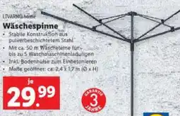Lidl LIVARNG home Wäschespinne Angebot