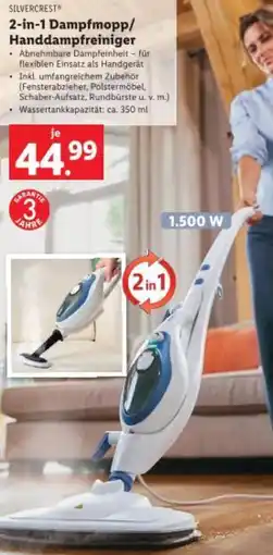 Lidl SILVERCREST 2-in-1 Dampfmop Handdampfreiniger Angebot