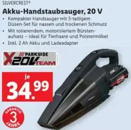 Lidl SILVERCREST Akku-Handstaubsauger Angebot