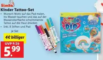 Lidl Kinder Tattoo Set Angebot