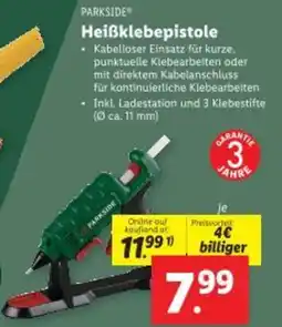 Lidl PARKSIDE Heißklebepistole Angebot
