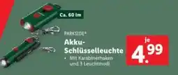 Lidl PARKSIDE Akku Schlüsselleuchte Angebot