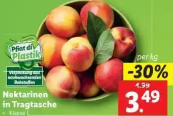 Lidl Nektarinen in Tragtasche Angebot