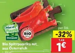 Lidl Bio Spitzpaprika rot Angebot