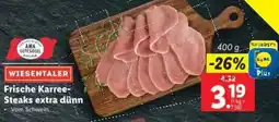 Lidl WIESENTALER Frische Karree Steaks extra dünn Angebot