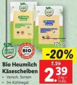 Lidl Bio Heumilch Käsescheiben Angebot