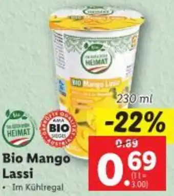 Lidl Bio Mango Lassi Angebot