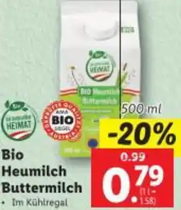 Lidl Bio Heumilch Buttermilch Angebot